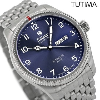 チュチマ グランド フリーガー 自動巻き 腕時計 ブランド メンズ TUTIMA TU-6102-06 アナログ ブルー
