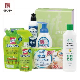 清潔習慣クリーンセット 台所洗剤ほか 詰め合わせ ギフト 計6点入 食器用洗剤 ハンドソープ 生活雑貨セット【北海道・沖縄県・離島 配送不可】