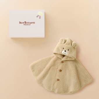 ミキハウス ホットビスケッツ★ボアフリースマントギフトセット【BOX付き】
