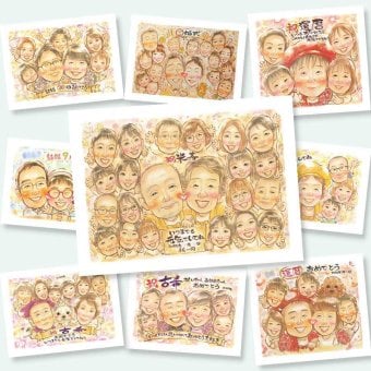米寿のプレゼントに、似顔絵を見るたびその日の気持ちがよみがえります。ラッピング対応で、贈り物として渡しやすい似顔絵です。 似顔絵 米寿 ギフト プレゼント 名入れ 贈り物 手描き 米寿 記念 長寿 傘寿 大人数 おじいちゃん おばあちゃん 祖父母 修正無料 下書き確認 名入れ 宝物 喜ばれる サプライズ そっくり 長寿祝い 88歳 米寿祝い 一生もの バレンタインデー カラフル 感謝 大量注文