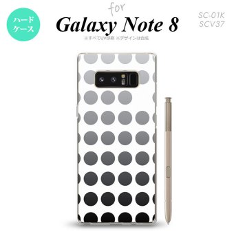 【SC01K】【スマホケース/スマホカバー】【ギャラクシー ノート8】SC01K スマホケース Galaxy Note8 SC-01K カバー ギャラクシー ノート8 水玉 黒 nk-sc01k-1375【メール便送料無料】