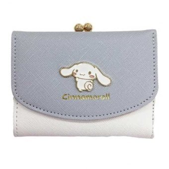 シナモロール がま口 ミニ財布 レディース 財布 二つ折り コンパクト サンリオ キャラクター グッズ バイカラー エポメタル 可愛い おしゃれ 小銭入れ ウォレット ギフト サンリオ正規ライセンス品