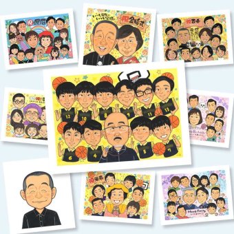 似顔絵 卒団 贈り物 名入れ プレゼント 手描き ギフト 卒部 スポ少 卒団 部活 引退 スポーツ少年団 記念 大人数 仲間 監督 先輩 コーチ 名入れ 下書き確認 修正無料 似てる そっくり 一生もの 実績多数 引退 仲間 部活 思い出 節目 感動 同窓会 色紙 感謝の品 サプライズ 感激 二次会 初任給 お祝い返し キレイ 卒寿祝い 家族 喜寿祝い カラフル