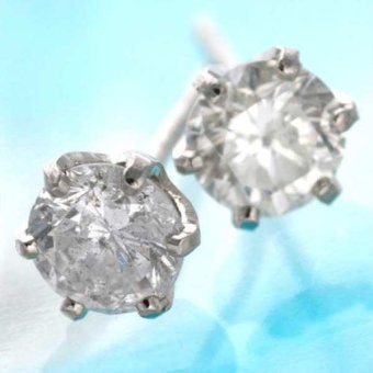 ダイヤモンドピアス 0.5ct プラチナ 一粒 スタッドピアス レディース シンプル アクセサリー ジュエリー 誕生石 結婚記念日 誕生日 クリスマス ギフト プレゼント