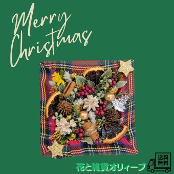 クリスマス　ミニフレーム　壁掛け　ドライフラワー　ギフト　プレゼント　ディスプレイ　インテリア　可愛い　おしゃれ　