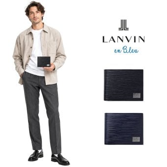 LANVINenBlue ランバンオンブルー 折り財布 財布 ウォレット アドニス 二つ折り財布  メンズ 普段使い 牛革 レザー