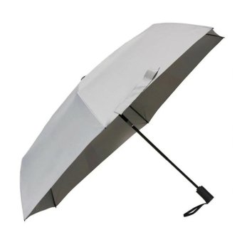 Waterfront 自動開閉 折りたたみ傘 60cm メンズ レディース 頑丈 撥水 UVカット シェイプメモリー機能 クイックシャット 折り畳み傘 軽量 雨傘 日傘 グレー
