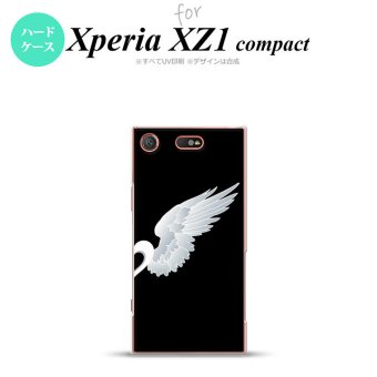 【SO02K】【スマホケース/スマホカバー】【エクスペリア XZ1】SO02K スマホケース Xperia XZ1 Compact SO-02K カバー エクスペリア XZ1 翼(ペア) 黒(右) nk-so02k-789【メール便送料無料】