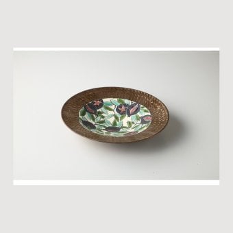 ガーネットオリーブ大皿 陶器 美濃焼 やきものの里から、暮らしを贈ります。　ギフト 食器 セット テーブルウェア