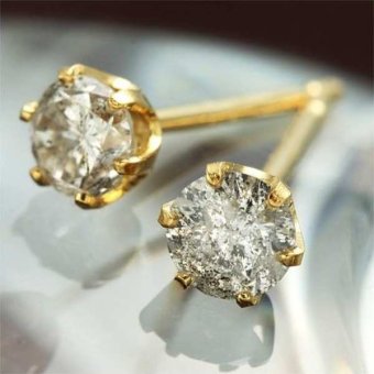 ダイヤモンドピアス 0.3ct K18 イエローゴールド レディース 18金 18K 一粒 シンプル ジュエリー アクセサリー 天然石 誕生石 ギフト プレゼント