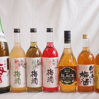 豪華梅酒7本セット(おばあちゃんの梅酒 芋焼酎仕込五代梅酒(鹿児島) 青梅使用小正の梅酒(鹿児島) 赤しそ赤い梅酒(和歌山) 芳醇ブランデー仕立チョーヤ梅酒 蜂蜜梅酒(和歌山) 緑茶梅酒(和歌山)) 720ml×6本 1800ml×1本
