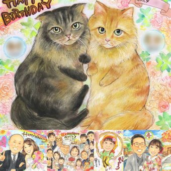 誕生日のお祝いに、プレゼントにぴったりの似顔絵です。 ペット 似顔絵 プレゼント ギフト 名入れ 手描き 贈り物 誕生日 サプライズ 記念 記念日 犬 猫 いぬ ねこ 下書き確認 名入れ 修正無料 かわいい 親孝行 似てる 一生もの 愛犬 愛猫 動物 宝物 初任給 キレイ メモリアル ハロウィン 長寿祝い イラスト バレンタインデー ブライダルギフト 感動 喜寿祝い 披露宴 闘病中の方への励まし