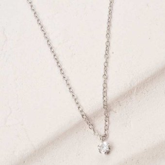 ダイヤモンド ネックレス 一粒 0.1ct プラチナ Pt900 6本爪 ペンダント レディース シンプル アクセサリー ジュエリー SIクラス Goodカット ソーティング付 ギフト 記念日 誕生日