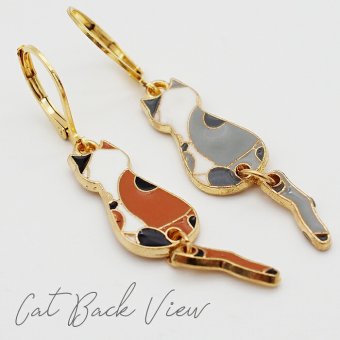 ピアス 金属アレルギー サージカルステンレス フック 落ちない 引っかからない 外れにくい 猫 しっぽ 揺れる 大ぶり