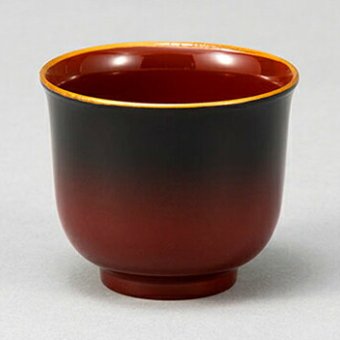 ぼかし塗　ぐい呑　内朱 インテリア 漆器 盆 カタログギフト 景品 粗品