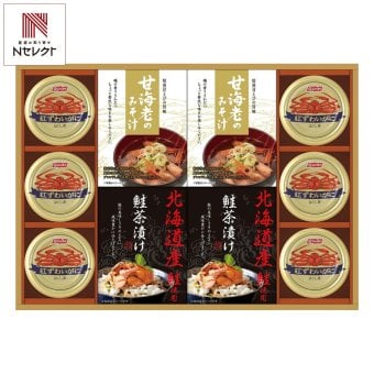和遊膳 海の幸詰合せ 10点入 みそ汁 缶詰 詰め合わせ 鮭茶漬け かに缶【北海道・沖縄県・離島 配送不可】