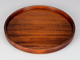 8.0丸盆栃切立 インテリア 漆器 盆 カタログギフト 景品 粗品