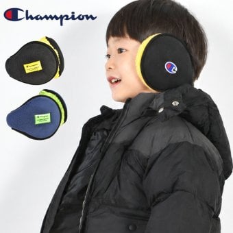 イヤーマフ 防寒 子供 Champion チャンピオン キッズ 耳当て 耳あて 男の子 男子 子ども こども ジュニア 折りたたみ コンパクト フリース 裏 ボア スポーツ ブランド イヤマフ 小学生 幼稚園 冬 防風 寒さ 対策 暖かい 通学 通園 黒 ブラック 青 ブルー ネイビー シンプル