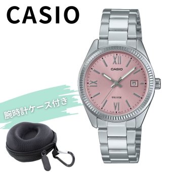 カシオ 腕時計 レディース 腕時計ケース付き チープカシオ チプカシ きれいめ ピンク シルバー シンプル 上品 防水 軽量 プレゼント ギフト 誕生日 CASIO 時計 女性 学生 社会人 成人 卒業 入学
