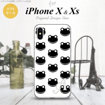 【iPhoneX】【スマホケース/スマホカバー】【アイフォンX】iPhoneX スマホケース ケース アイフォンX イニシャル カエル・かえる （G） nk-ipx-tp167ini【メール便送料無料】