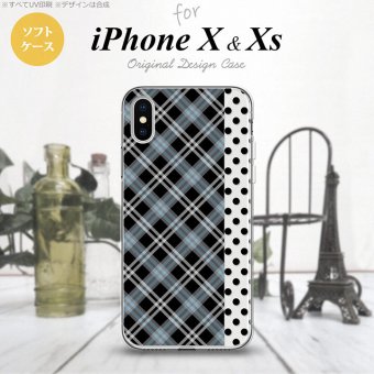 【iPhoneX】【スマホケース/スマホカバー】【アイフォンX】iPhoneX スマホケース カバー アイフォンX タータン・ドット 黒 nk-ipx-tp1535【メール便送料無料】