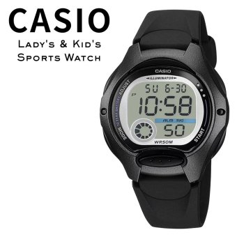 箱なし カシオ 腕時計 レディース キッズ 子供 ブラック 黒 デジタル 海外モデル 逆輸入 10年電池 50m防水 LEDライト 小さめ 軽量 学生 入学祝い 誕生日 プレゼント ギフト CASIO 成人 卒業 入学