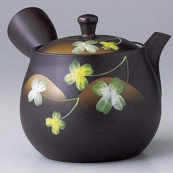 黒泥クローバー急須 陶器 常滑焼 やきものの里から、暮らしを贈ります。　ギフト 食器 セット テーブルウェア