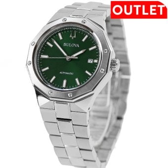 アウトレット ブローバ クラシック 自動巻き 腕時計 ブランド メンズ BULOVA 96B464 アナログ グリーン