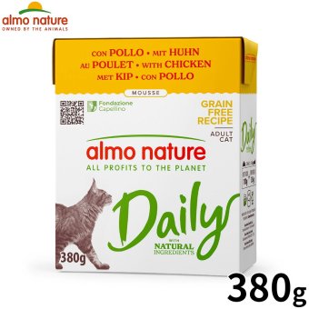 almo natuer アルモネイチャー デイリーメニュー キャットフード チキンのムース 380g