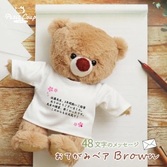 感謝状 お礼 メッセージ 【オリジナルメッセージ ふわふわベア】 施設 お見舞い 感謝 ありがとう 退職 誕生日プレゼント 結婚記念日 記念品 妻 両親 母 父 女性 記念日 花以外 オリジナル 彼氏 彼女 癒し 可愛い 雑貨 手紙 メッセージギフト ぬいぐるみ ぬいぐるみ電報 結婚祝い サプライズ 卒業 卒園 先輩 卒部 卒団 ベビーベア おてがみベア ブラウン(3S) 8028800