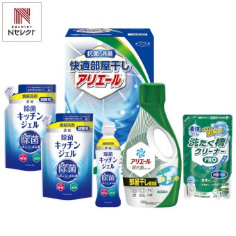 ギフト工房 快適部屋干しアリエールギフト 洗剤 詰め合わせ 4種 計5点入 洗剤セット 洗濯洗剤 ボトル 食器用洗剤【沖縄県・離島 配送不可】