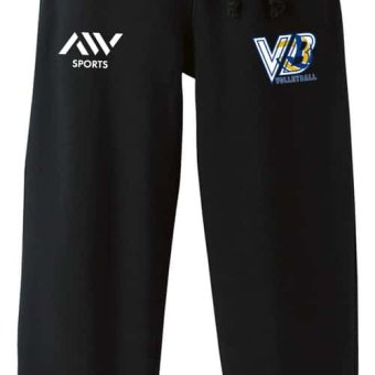 バレーボール スウェットパンツ メンズ レディース キッズ 裏パイル スエット ルームウェア スポーツ ジャージ 綿100 長ズボン 名入れ おしゃれ 文字入れ無料 「VB」 アートワークスコウベ 【送料無料】