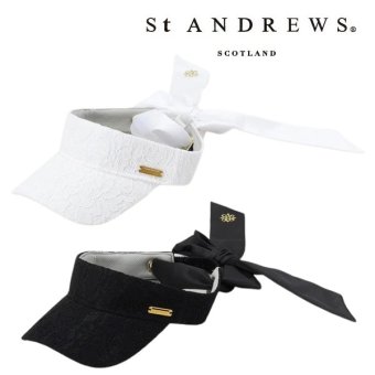 セント アンドリュース ゴルフ レディース レースリボンバイザー St ANDREWS 042-6187506 お誕生日祝い お祝い 記念品 お父さん 父の日 彼氏 男性 30代 40代 50代 60代 母の日 お母さん 還暦祝い 敬老の日 彼女 人気プレゼント プレゼント