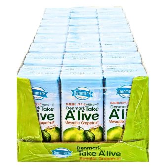 テイクアライブ スウィーティー グレープフルーツ 200ml×24本 紙パック 果汁3% 乳酸菌飲料 ビタミンC ドリンク ジュース 箱買い 韓国 Denmark Take Alive
