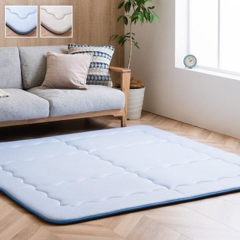 夏ラグ 夏用カーペット 冷感 接触冷感 ひんやり カーペット ラグ 厚手 ボリューム 正方形 約 2畳 190×190cm