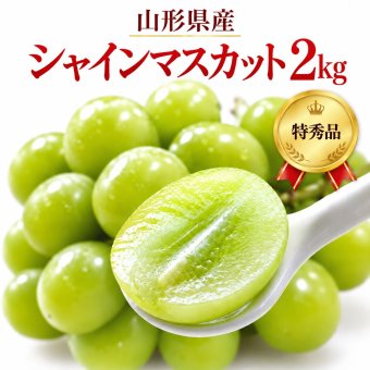 山形県産 シャインマスカット 特秀品 約2kg｜秋ギフト・誕生日・内祝い・贈答用