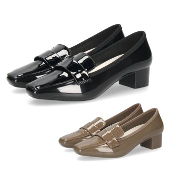 TEMPERATE テンパレイト FRIDA フリーダ レインシューズ レディース 完全防水 スリッポン パンプス スクエアトゥ 3.5cmヒール 歩きやすい 滑りにくい 光沢感