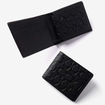 コーチ COACH 3-IN-1 WALLET C1231 シグネチャー 二つ折り財布 メンズ 財布
