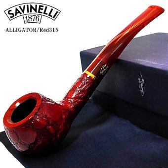 パイプ サビネリ レッド アリゲーター 喫煙具 プリンス ラスティック 9mmフィルター ブラウン パイプ本体 SAVINELLI 高級 鰐 プレゼント ギフト かっこいい おしゃれ メンズ