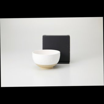 雪花（白）抹茶碗 磁器 美濃焼 やきものの里から、暮らしを贈ります。　ギフト 食器 セット テーブルウェア
