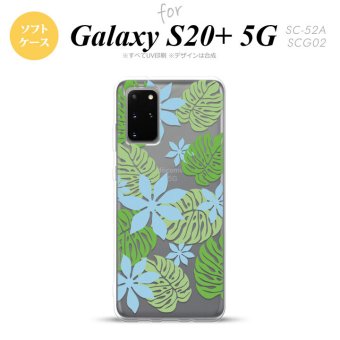 SC-52A SCG02 Galaxy S20+ 5G スマホケース ソフトケース ティアレ B 青 メンズ レディース nk-s20p-tp1493