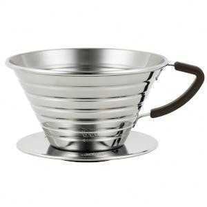 カリタ Kalita ウェーブドリッパー 185 S 5151 コーヒードリッパー ステンレス製 2-4人用 珈琲 おしゃれ ハンドドリップ コーヒー ドリッパー 金属製 フィルター ギフト プレゼント
