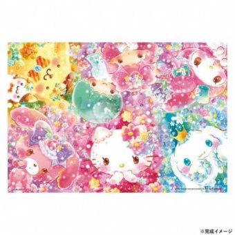 サンリオ ジグソーパズル 300ピース フローラリウム お花に囲まれて 33-173 ビバリー パズル キャラクター グッズ 子供 大人 ギフト プレゼント 室内 遊び 知育 玩具 サンリオ正規ライセンス品