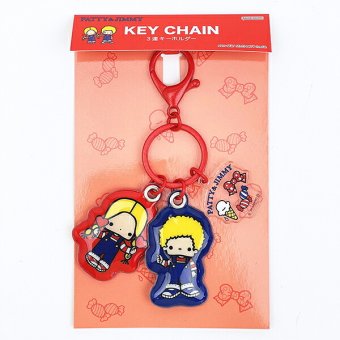 サンリオ パティ＆ジミー 3連キーホルダー レトロ サンリオキャラクターズ5 Sanrio