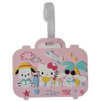 サンリオキャラクターズ ネームタグ トラベル ピンク スーツケースタグ ラゲッジタグ キャラクター グッズ 荷物目印 旅行 トラベル用品 おしゃれ かわいい レディース キッズ サンリオ正規ライセンス品
