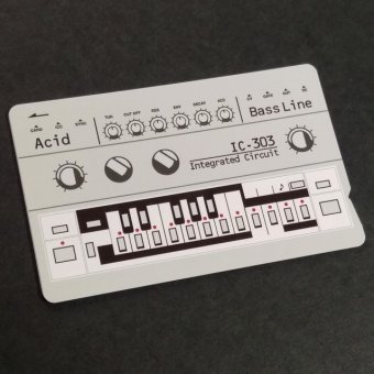 IC-303 Acid ICカードステッカー　Bass line