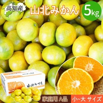 みかん 山北みかん くだもの畑 高知産 約5kg 蜜柑 温州みかん 露地みかん 5キロ 小玉 小粒 中玉 大玉 果物 旬 ミカン 家庭用 甘くておいしい 高知県産 産地直送 産直 農家さんの手詰めミカン やみつきになる山北みかん【送料無料】