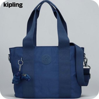 キプリング トートバッグ レディース ブランド Kipling ミンタ M UP ロゴ ワンポイント 無地 2WAY KI8642-5PZ Casual Blue