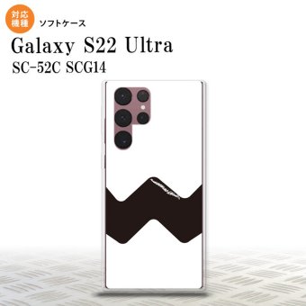 SC-52C SCG14 Galaxy S22 Ultra スマホケース 背面ケースソフトケース ギザギザ 白 黒 メンズ レディース nk-s22ul-tp193