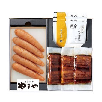 やまや 明太子・うなぎ詰合わせ (38323) [お中元][お歳暮] ※送料無料(北海道・沖縄・離島への配送不可)